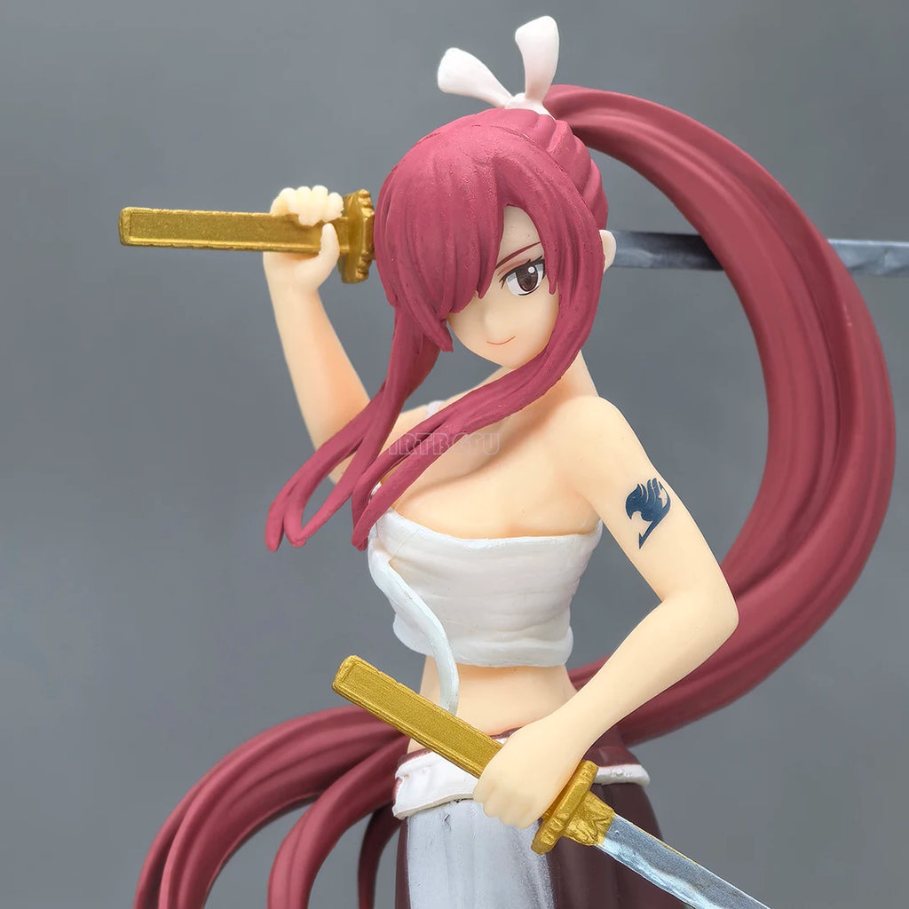 17cm Fairy Tail Final Season Erza Scarlet Demon Blade Benizakura Japan Anime PVC Action Figure Toy Game Collectible Model Doll