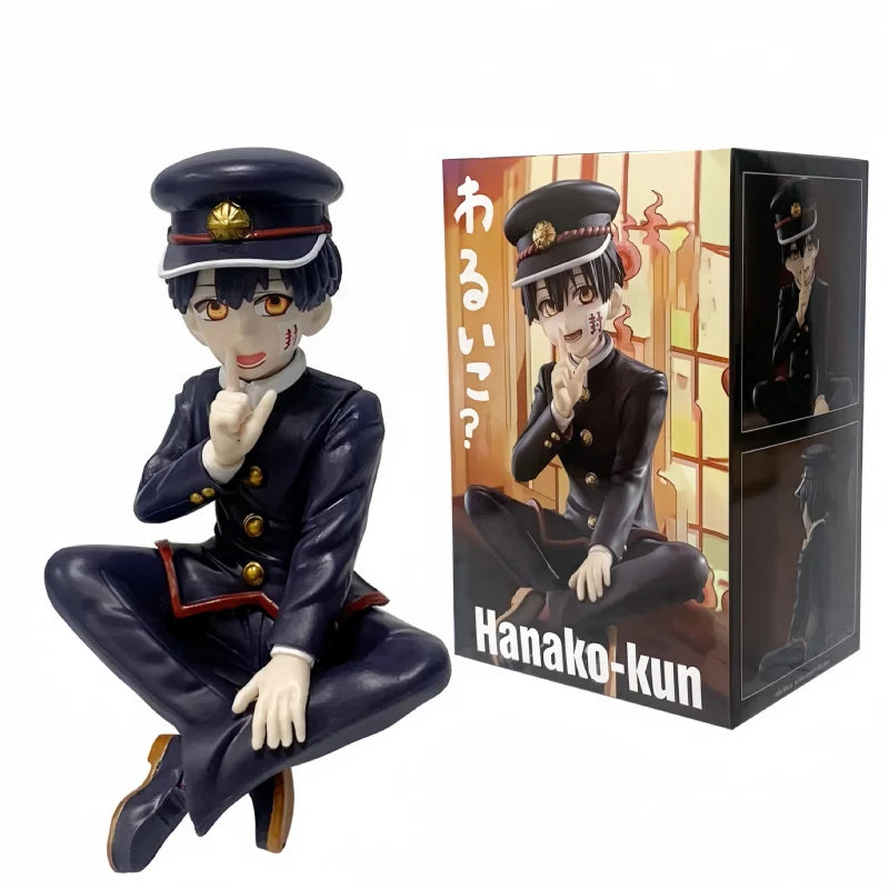 Anime Toilet-Bound Hanako-Kun Anime Figure Hanako Sitting Posture Action Doll Model Statue Decoration Boy Toy Festival Gift