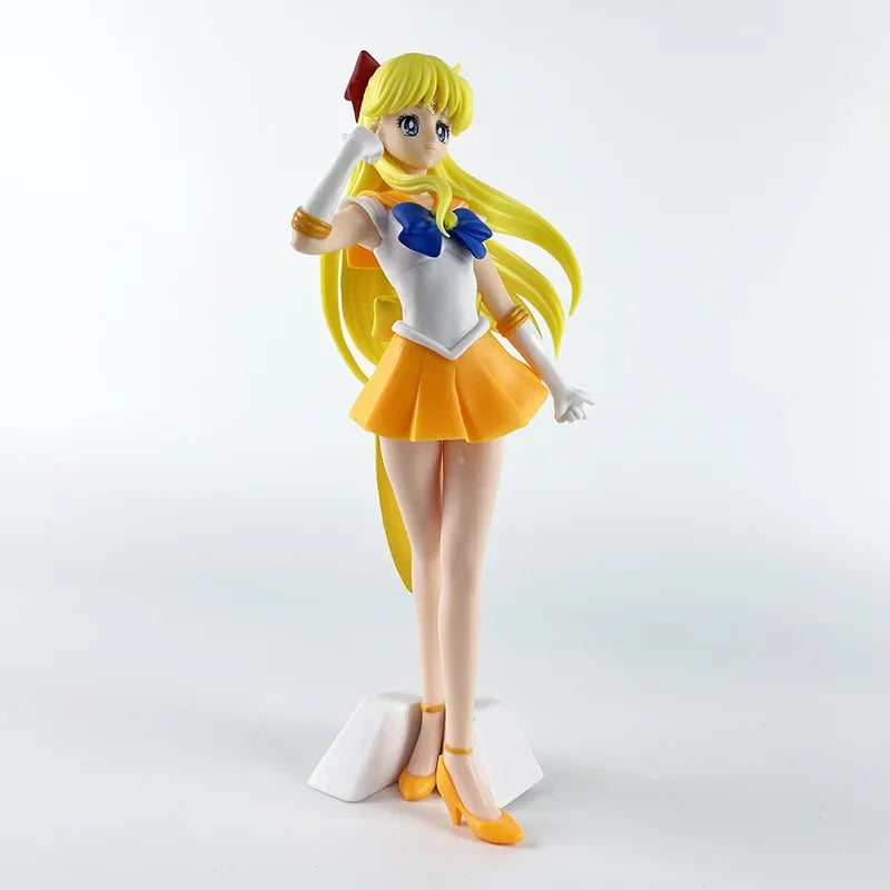 23cm Anime Sailor Moon Meiou Setsuna Figure GLITTER&GLAMOURS Kaiou Michiru Tenoh Haruka Tomoe Hotaru Action Figurine Toy Gift