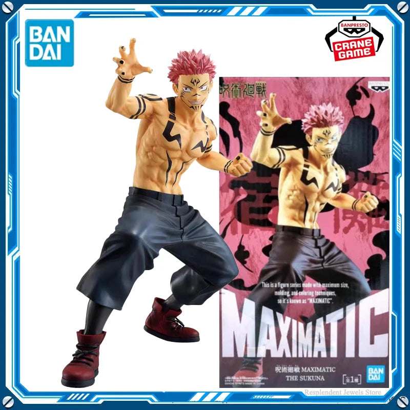 Bandai Original Jujutsu Kaisen Figure Maximatic Ryomen Sukuna Special Ver. Pvc Anime Figure Model Desktop Ornament Toy Xmas Gift