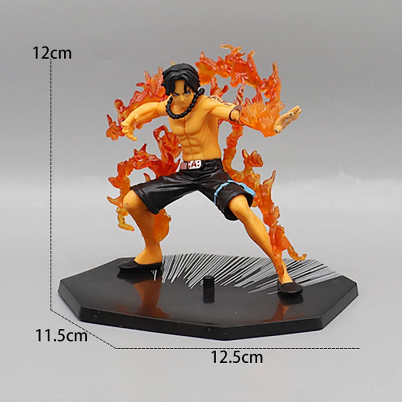 One Piece Luffy Roronoa Zoro Portgas D Ace Figure Toys Sabo Vinsmoke Sanji PVC Anime Action Figurine Model Dolls Gift