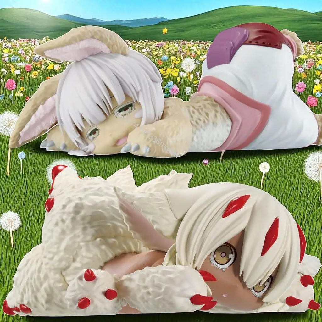 In stock Bandai Original Made In Abyss Relax time Nanachi Fapters About 21 cm Anime Figure Model Toy Collections Birthday Gift
