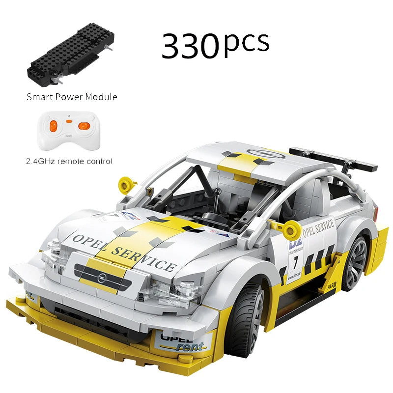 Cada Opel Astra V8 Coupe Champion Vehicle Building Blocks City Remote Control Racing Car RC Super Sports Car Children Bricks Toy