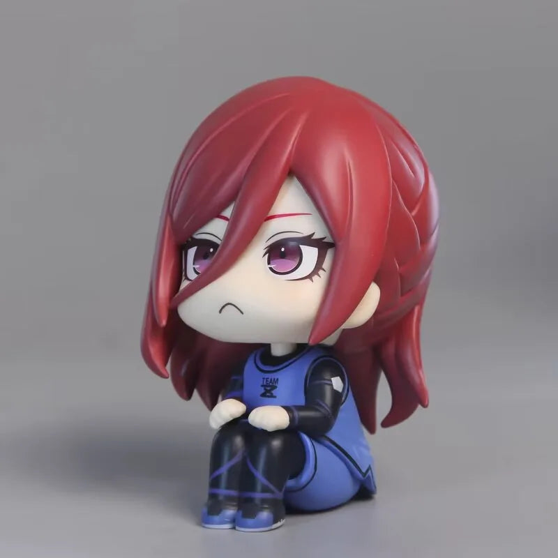10cm BLUE LOCK Anime Figure Chigiri Hyoma Q Version Action Figure Statue Collection Ornaments Nagi Seish Model DOLL Gift Toys