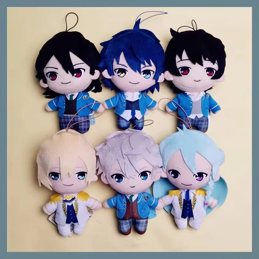 15cm Anime Game Ensemble Stars Tenshouin Eichi kagehira mika Hibiki Wataru Sakuma Rei Plush Toys Doll Figure Cartoon Kids Gift