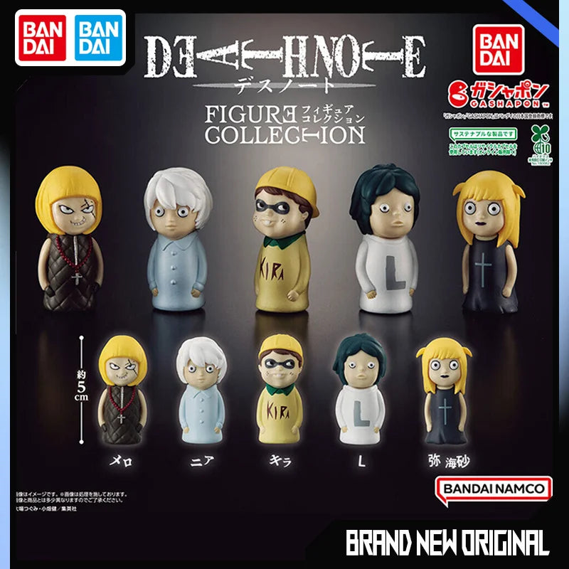 Bandai Action Figures Model Death Note L Keehl River Yagami MisaMisaFinger Doll Design Gashapon Official Genuine Ornament