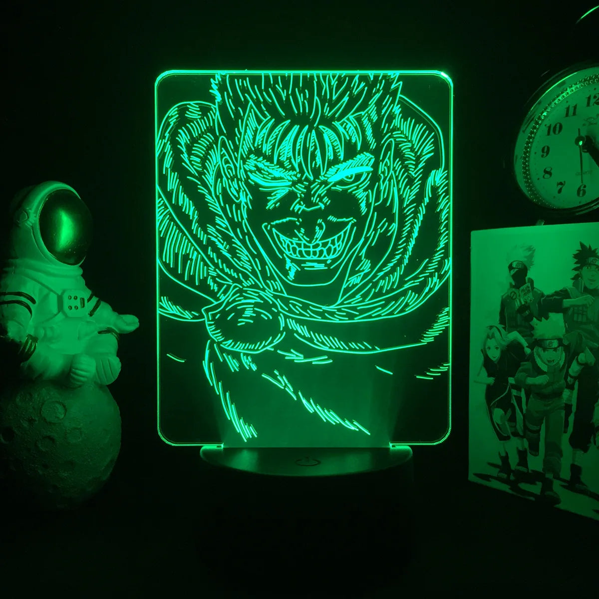Anime Led Night Light Berserk Guts Acrylic Stand for Bedroom Decor Gift Colorful Action Figure Manga 3d Lamp