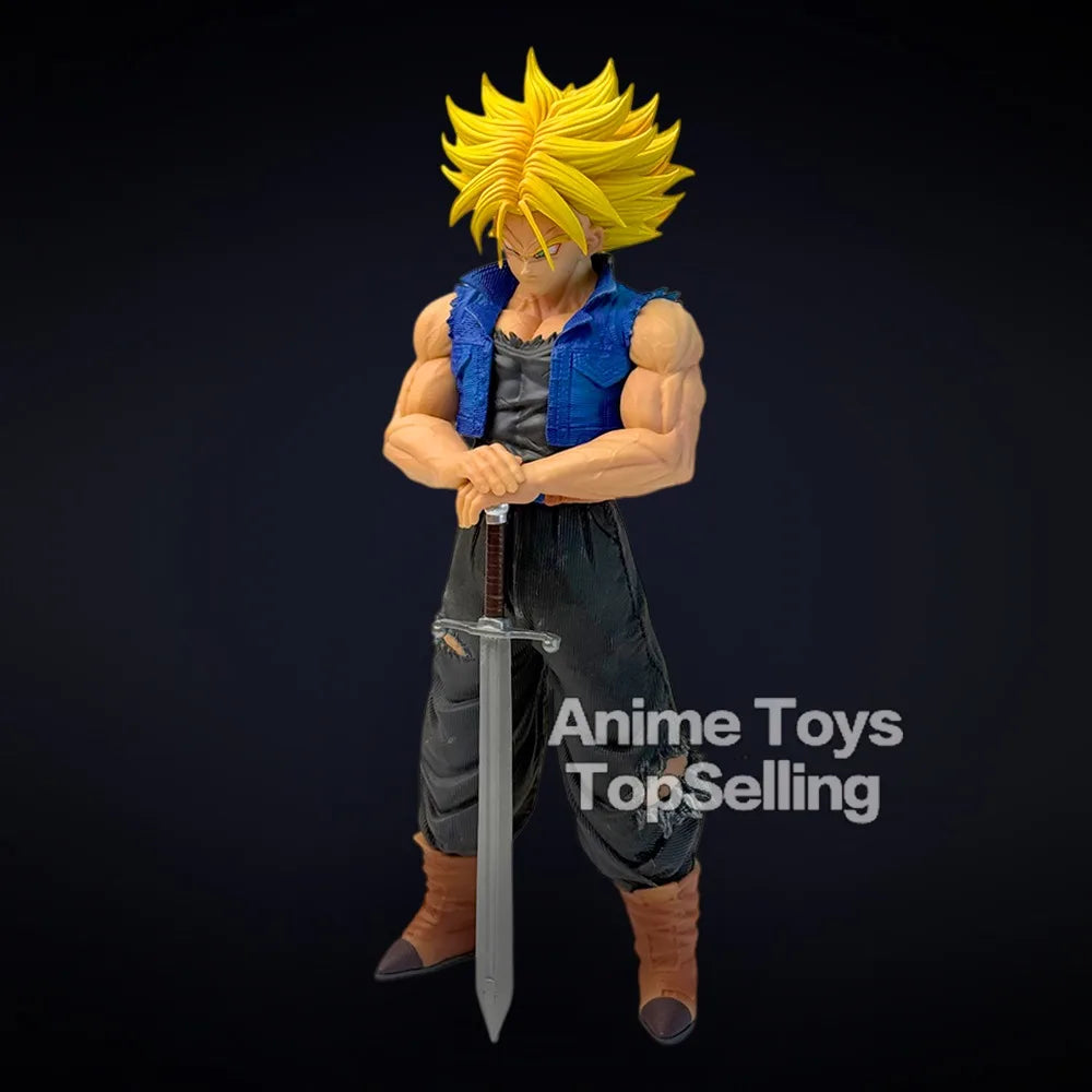 25cm/9.84in Anime Dragon Ball Z Figure Trunks Action Figures Pvc Statue Collection Model Toys for Children Gifts