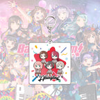 Original! BanG Dream! Mini Series Acrylic Stand & Keychain Collection – Chibi Band Figures Desk Decor & Backpack Charms