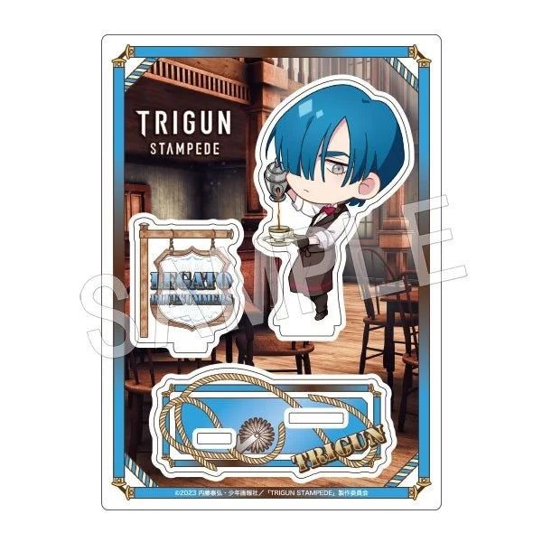 Anime Trigun Stampede Plate Desk Decor Nicholas D. Wolfwood Collection Ornament Vash The Stampede Acrylic Standing Model Gifts