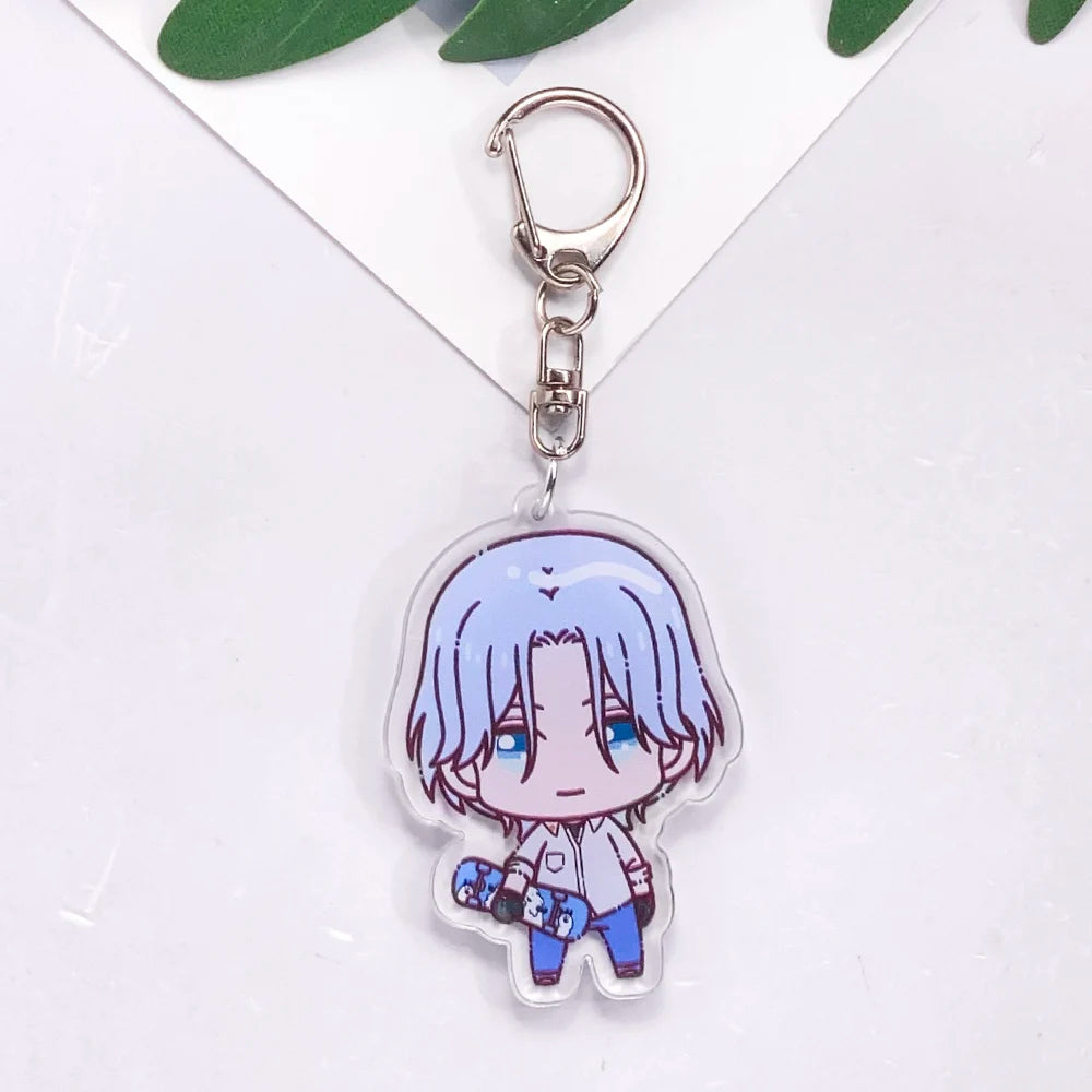 Anime Characters SK8 Infinity Acrylic Car Keychain Accessories Creative Kawaii Bag Charm Backpack Pendant Keyring Gifts For Fans