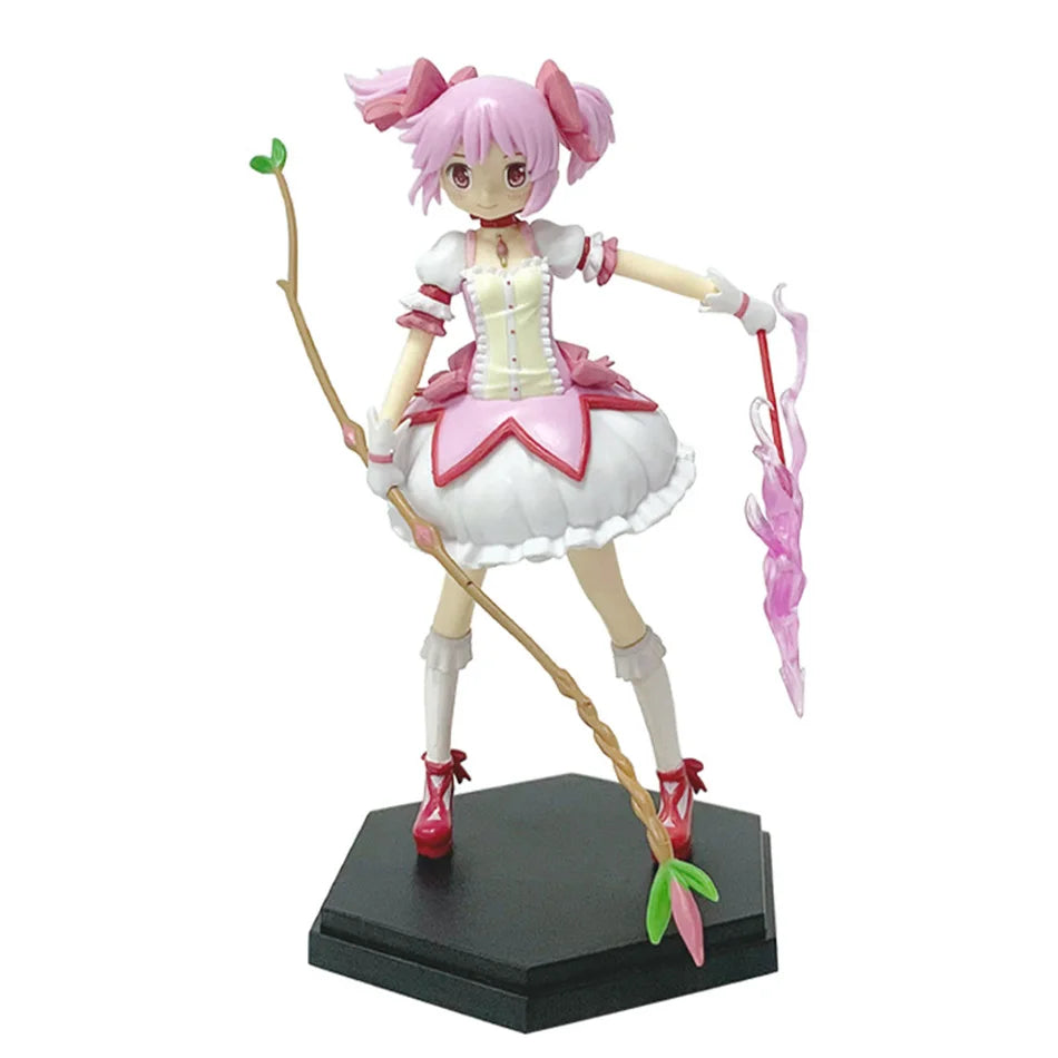17cm Puella Magi Madoka Magica Aniem Figure Kaname Madoka Action Figure Magic Girl Model Decor Statue Dolls Toys Christmas Gift