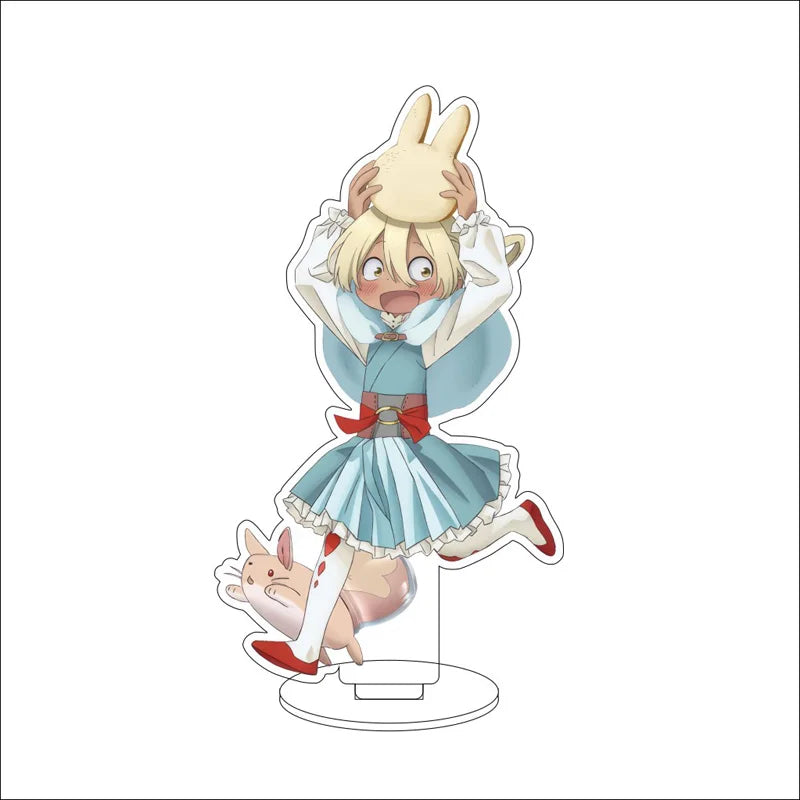 Anime Made in Abyss Acrylic Stand Ornaments Riko Reg Nanachi Prushka Figure Stand Halloween Gifts