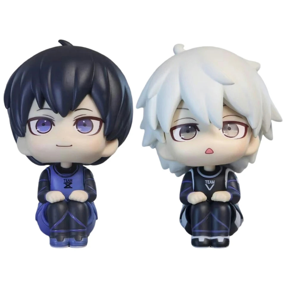 13CM Anime Figure BLUE LOCK Nagi Seishiro Rin Itoshi Action Figures Collection Model Figurine Doll Ornament Children Toy Gift