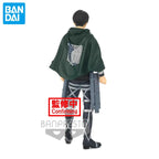 In Stock Original Banpresto Attack On Titan Levi Ackerman Genuine Anime Collectible Boxed Model Dolls Toy Ornament Genuine Gift