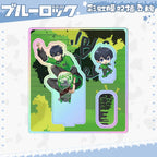 15cm Anime BLUE LOCK Figure Stand Model Isagi Yoichi Bachira Meguru Skateboard Birthday Tabletop Decoration Christmas Gift Toy