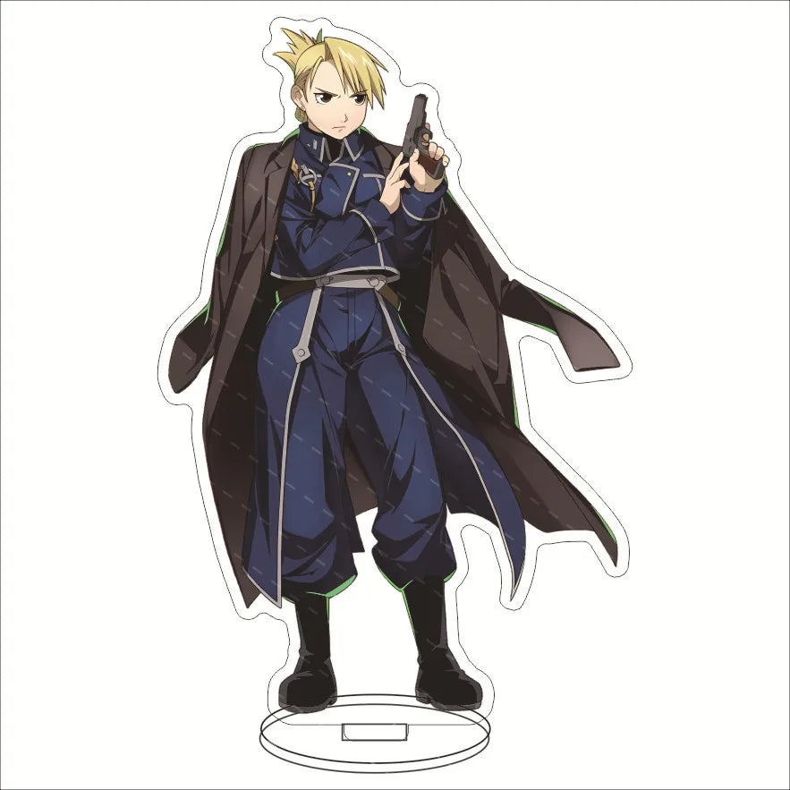 Anime Fullmetal Alchemist Acrylic Stand Action Figure PVC Desktop Stand Model Toy Christmas Gif