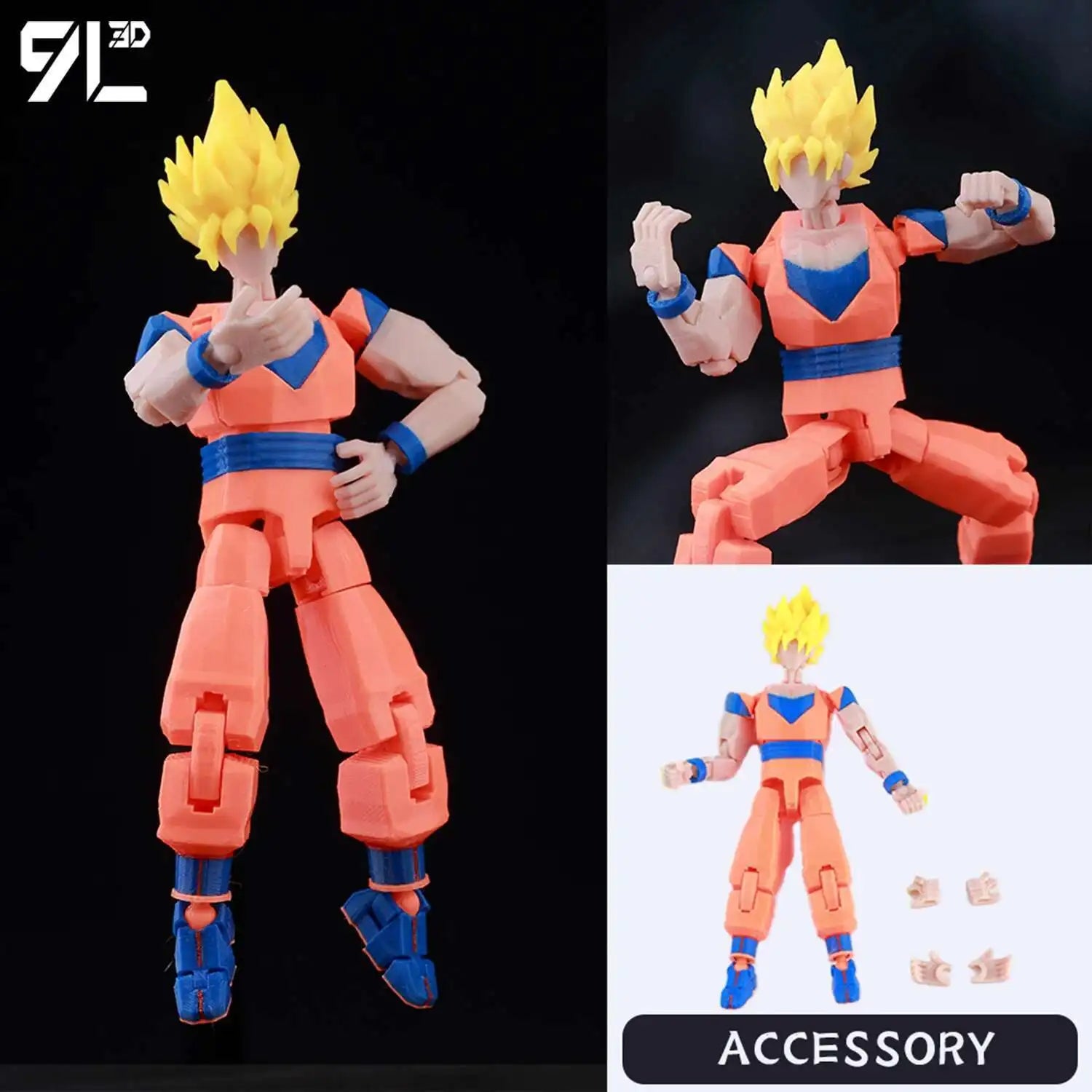 9L3D Printed Lucky Dummy 13 One-Punch Man 3D Action Figure, Multi-Jointed Poseable Anime Model, Collectible Gift for Fans