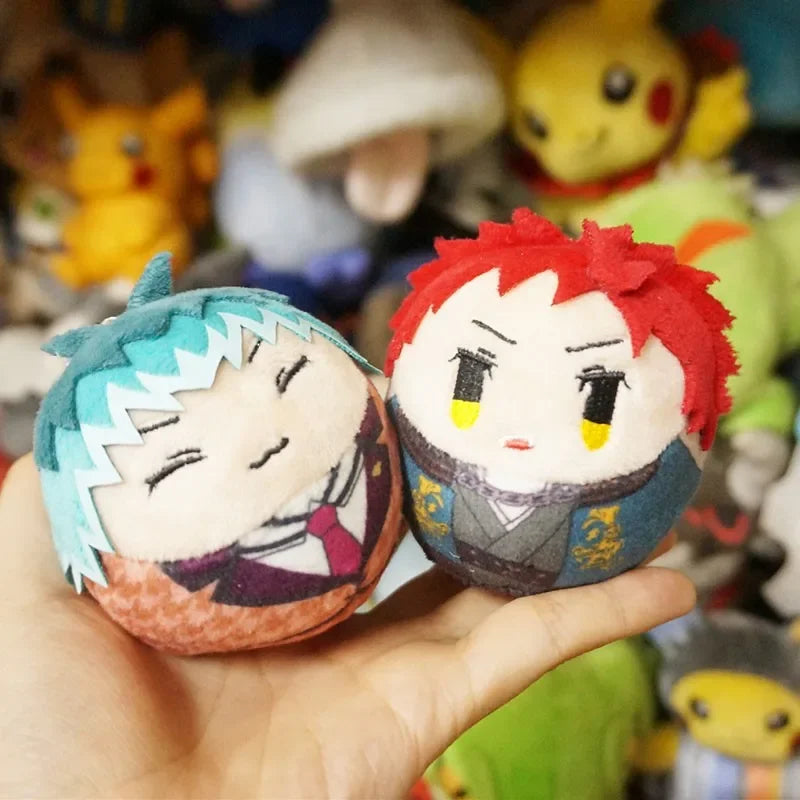 Stuffed Hypnosis Mic Tumbler Magnet Doll Anime DRB Sasara Doppo Kannonzaka Nurude Kawaii Plush Pendant Gift Toys for Kids Adults