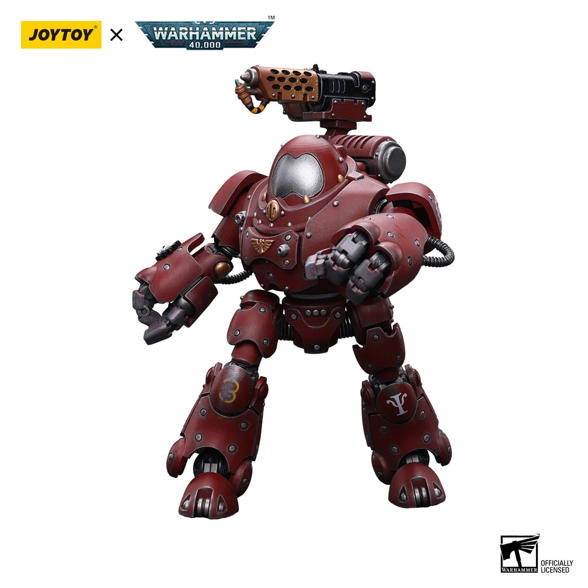 JOYTOY Warhammer 40k 1/18 Action Figures Mecha Anime Adeptus Mechanicus Kastelan Robot with Incendine Combustor