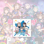 Original! BanG Dream! Mini Series Acrylic Stand & Keychain Collection – Chibi Band Figures Desk Decor & Backpack Charms