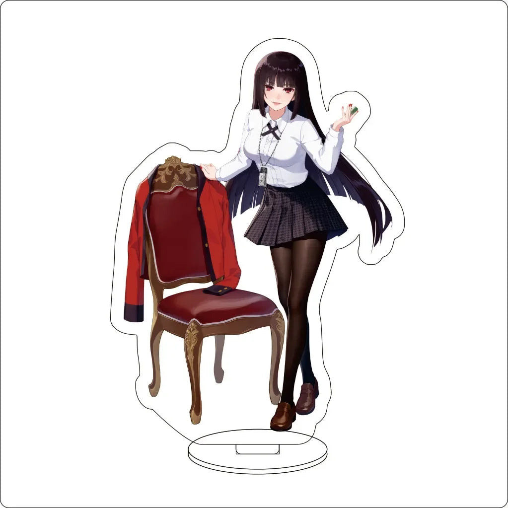 Anime Kakegurui Acrylic Stand Ornaments Momobami Kirari Saotome Meari Ryōta Suzui Jabami Yumeko Figure Stand Halloween Gifts