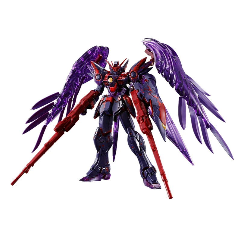 Fast Shipping Bandai Anime MG WING GUNDAM ZERO EW [CROSS CONTRAST COLORS/CLEAR PURPLE] Original Model Toy Action Figure Children