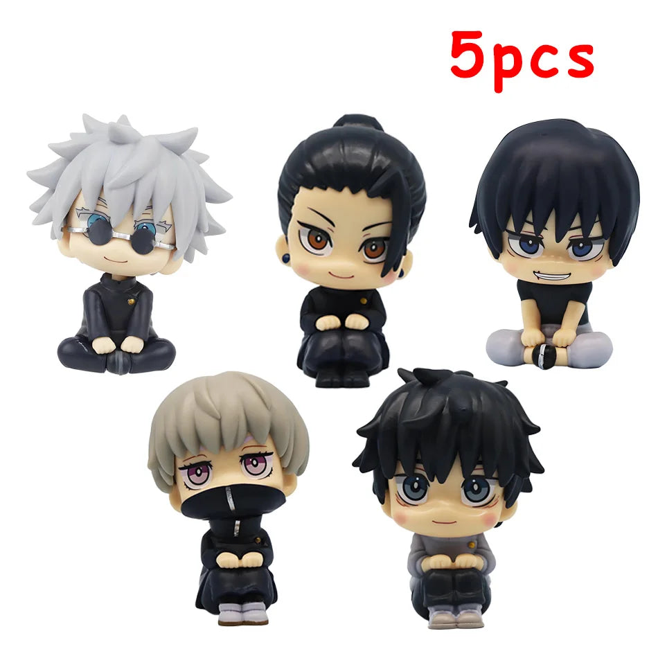 Anime Jujutsu Kaisen Figure Yuta Okkotsu Itadori Yuji Gojo Satori Fushiguro Megumi Kugisaki Toy Car Decoration PVC Model Gift