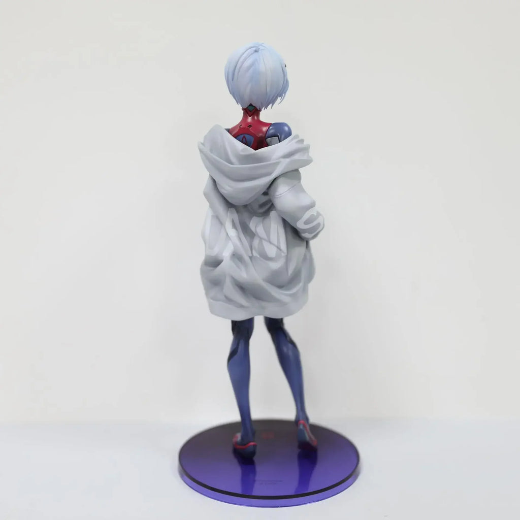 Bandai 22CM Evangelion Anime Girl Figure Ayanami Rei EVA New Form Action Figure PVC Figurines Model Doll Fans Gifts Kids Toys