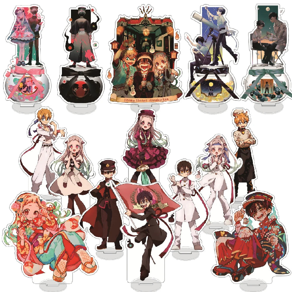 15cm Hot Anime Toilet-Bound Hanako-Kun Figure Stands Model Cute Character Yashiro Nene Acrylic Double-Sided Standing key chain