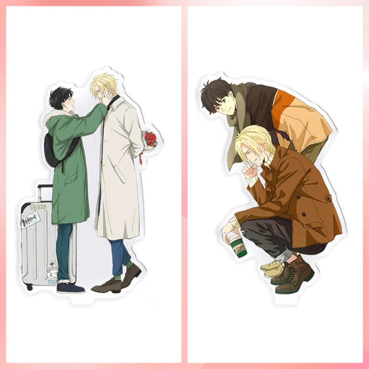 Anime Banana Fish Hot Couple  Acrylic Stand Model Plate Decoration Originality Desk Figure Display Fans Gift Products Classic‌
