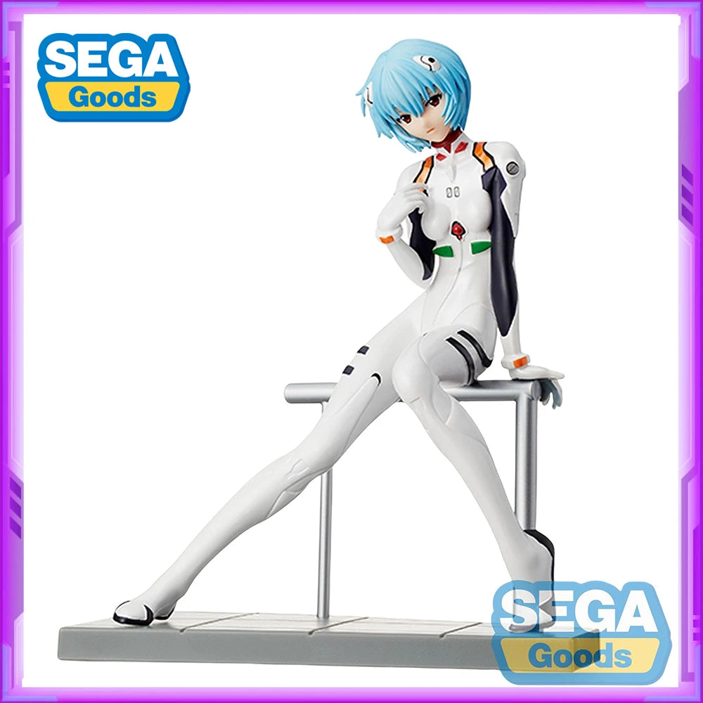 In Stock Original SEGA NEON GENESIS EVANGELION Ayanami Rei PVC Anime Figures Action Figure Model Toys Christmas Gift