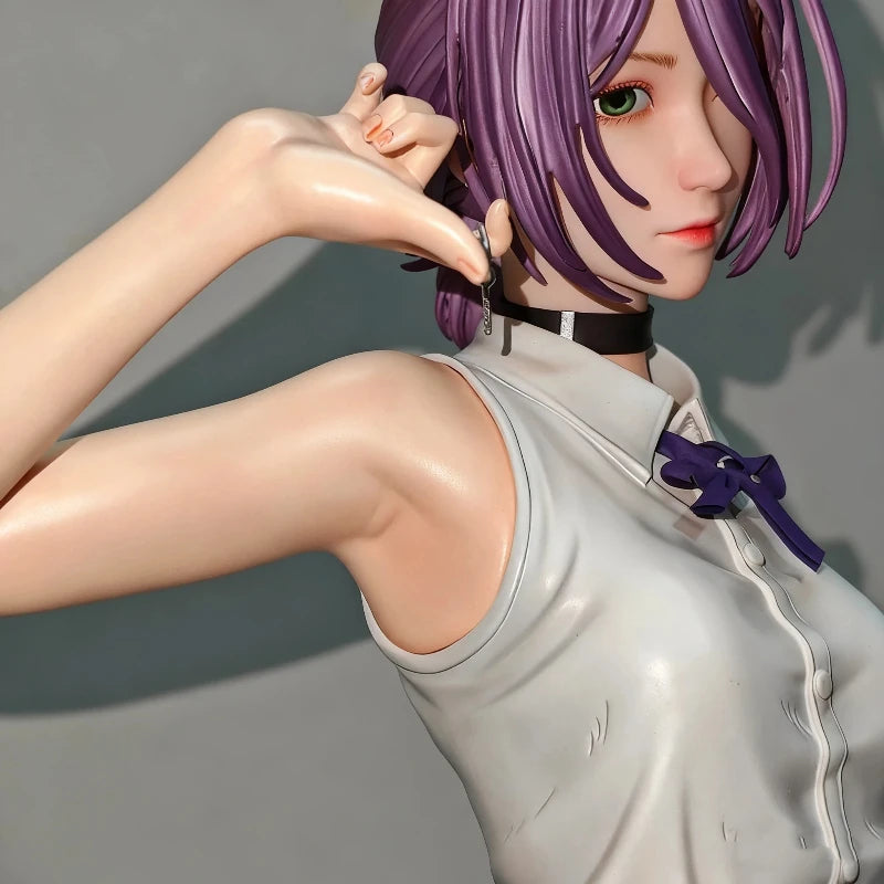 Chainsaw Man 1/6 Reze Action Figure 32cm Exquisite PVC Double Head Statue Anime Pretty Girl Model Toy Desk Deco Collectable Gift