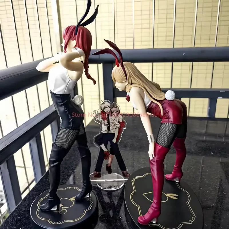 New Hot Sale Original Furyu Genuine Chainsaw Man Action Figures Makima Power Bunny Girls Anime Model Collectible Dolls Toys Gift