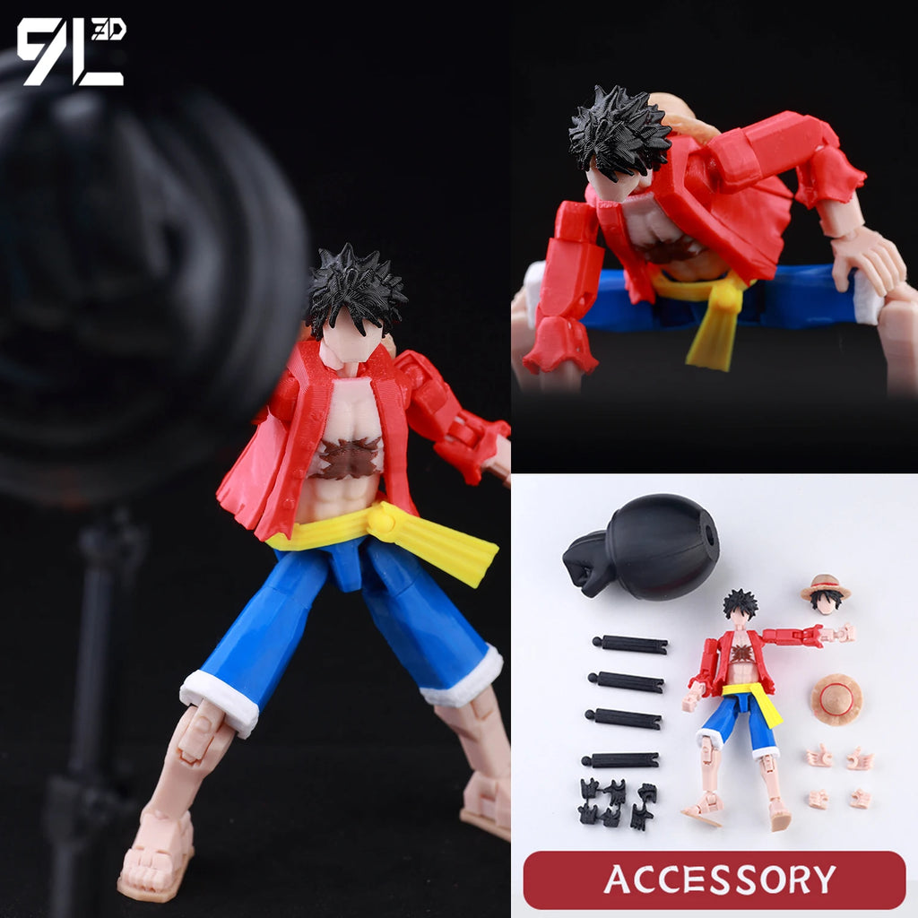 9L3D Printed Jujutsu Kaisen Mahoraga Figure Dummy13 Lucky13 Multi-Jointed Poseable Anime Model Collectible Toy Gift