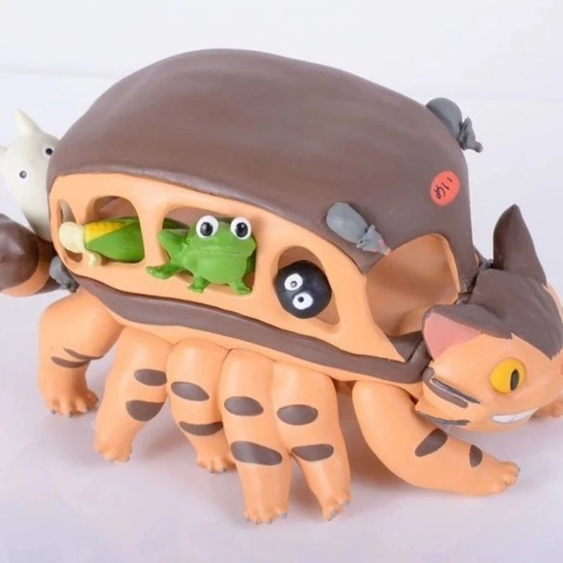 Anime My Neighbor Totoro Bus Figure Cartoon Pvc Mini No Face Man Series Statue Cute Action Model Toy Room Ornaments Kids Gifts
