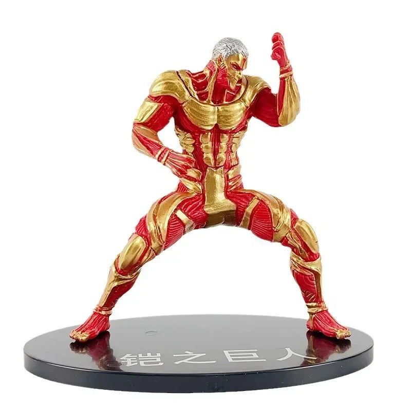 15CM Attack on Titan Hand-handled Warhammer Reiner Brown Giant Kay Giant Female Giant Cartoon Toys Gift