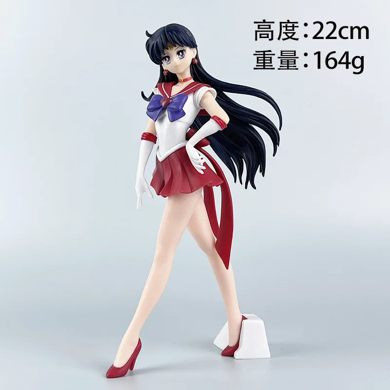 23cm Anime Sailor Moon Meiou Setsuna Figure GLITTER&GLAMOURS Kaiou Michiru Tenoh Haruka Tomoe Hotaru Action Figurine Toy Gift