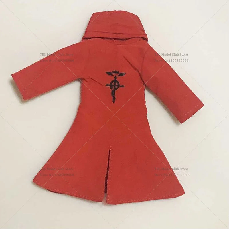 1/12 Scale Male Clothes Windbreaker Fullmetal Alchemist Edward Elric Japanese Anime For SHF 6-inch Action Figure Soldier Scene