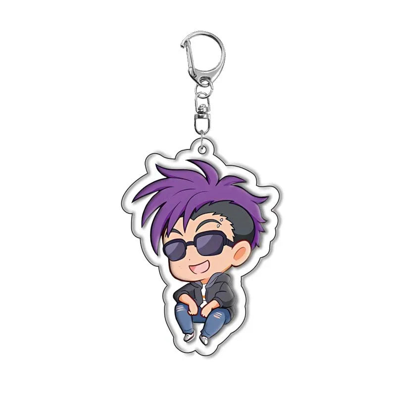 Anime Cartoon Banana Fish Figure Characters Acrylic Keychain Car Keychain Women Men Bag Accessories Charm Pendant Jewelry Gifts