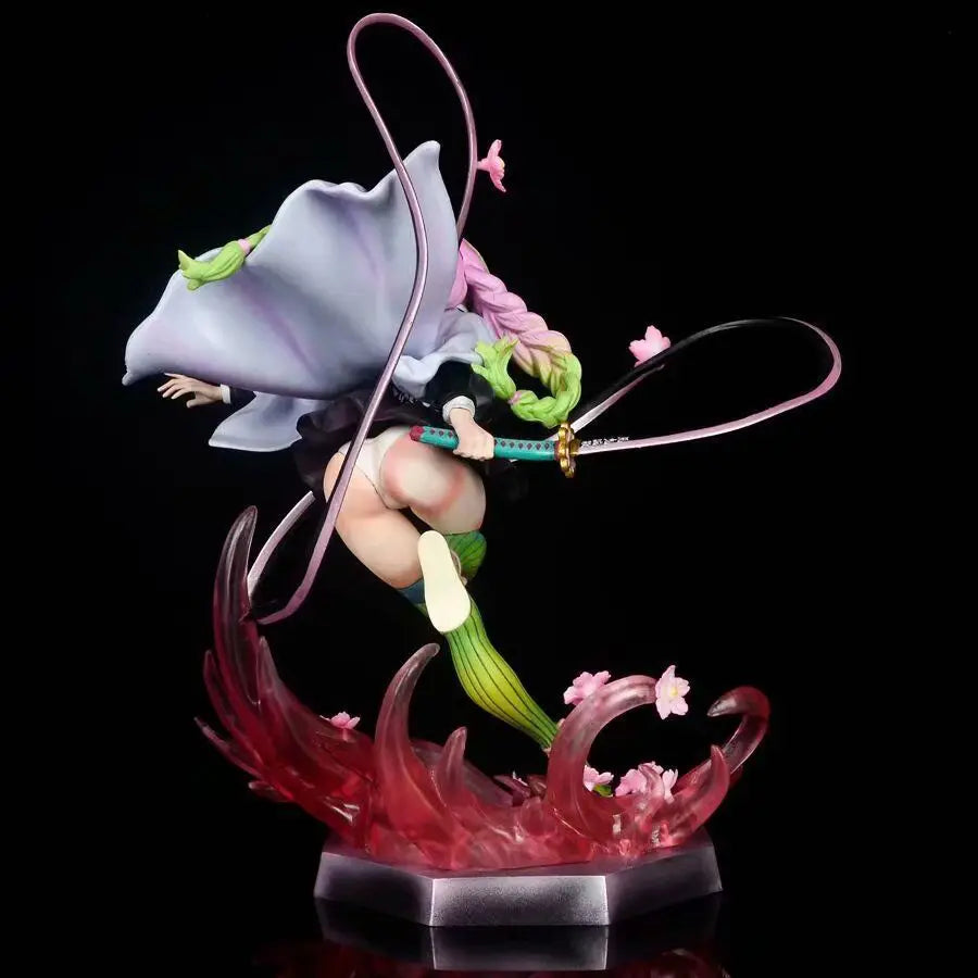 22cm Demon Slayer Kanroji Mitsuri Anime Girl Figure Model Gk Statue Boys Collection Desktop Decoration Ornament Toys Gifts