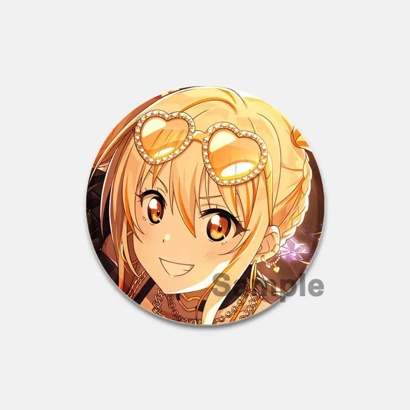 Anime Love Live! Brooch for Backpack Cartoon Figure Honoka Kousaka/Maki Nishikino Lapel Pins Badge Accessorie Clothes Decoration
