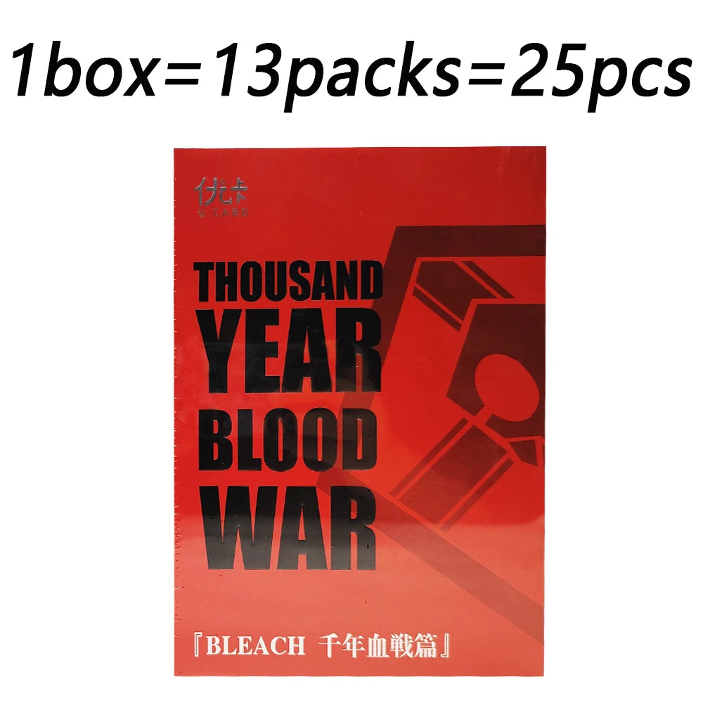 Anime Bleach Collection Cards Kuchiki Byakuya Kurosaki Ichigo Ink Wash Style Visual Arts Character Hot Stamping Gold Cards Gifts