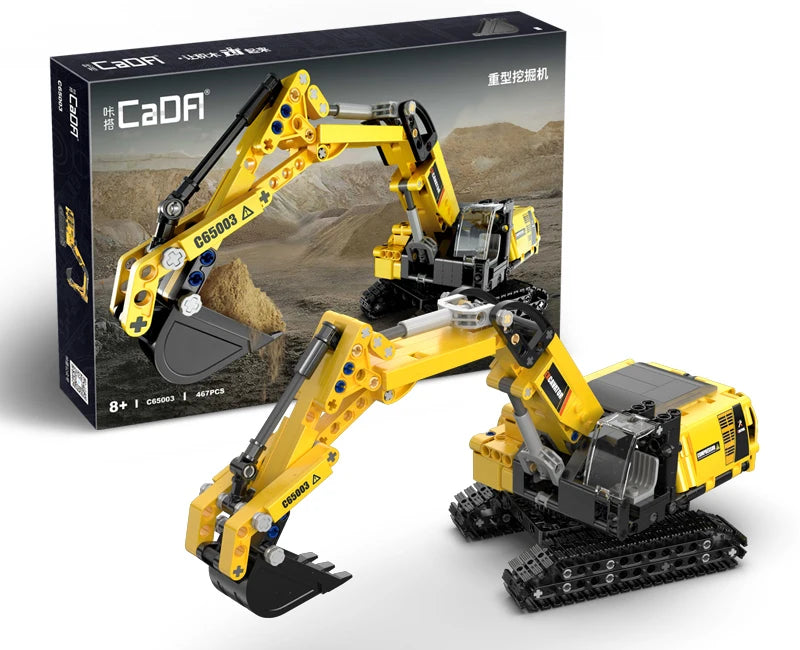 Cada 693Pcs City WheelLoader Car Heavy Mining Truck Building Blocks DIY Engineering Excavator Bricks Toy For Kids Gift