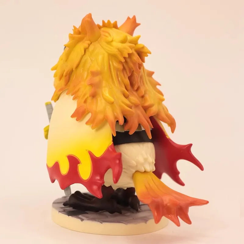 New Demon Slayer Anime Figures Kimetsu No Yaiba Gk Figure Owl Cos Rengoku Kyoujurou Model Collect Children'S Christmas Cute Gift