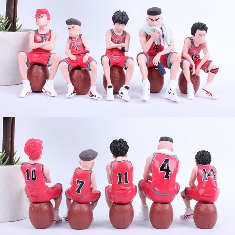 25 CM Anime SLAM DUNK Sakuragi Hanamichi PVC Action Figures Rukawa Kaede Akagi Takenori Mitsui Hisashi Collection Model Toys