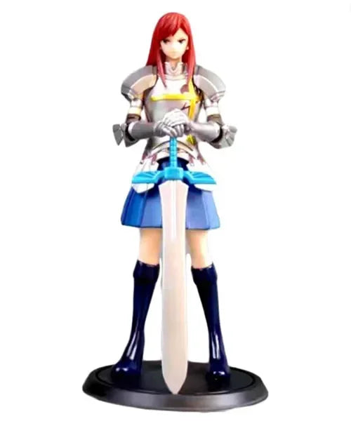 1 Pcs FAIRY TAIL Action Figures Natsu Gray Lucy Erza PVC Model EARTH LAND Magic World Collection Kid Gift Toy