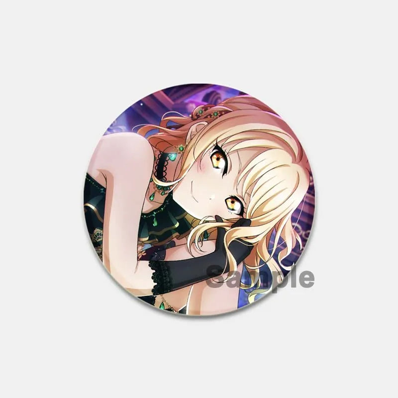 Anime Love Live! Brooch for Backpack Cartoon Figure Honoka Kousaka/Maki Nishikino Lapel Pins Badge Accessorie Clothes Decoration