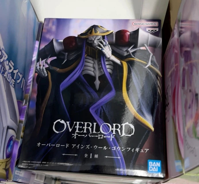 Banpresto BANDAI Brand new spot goods Overlord Ainz Ooal Gown Anime Figure Model Genuine Boxed Toy