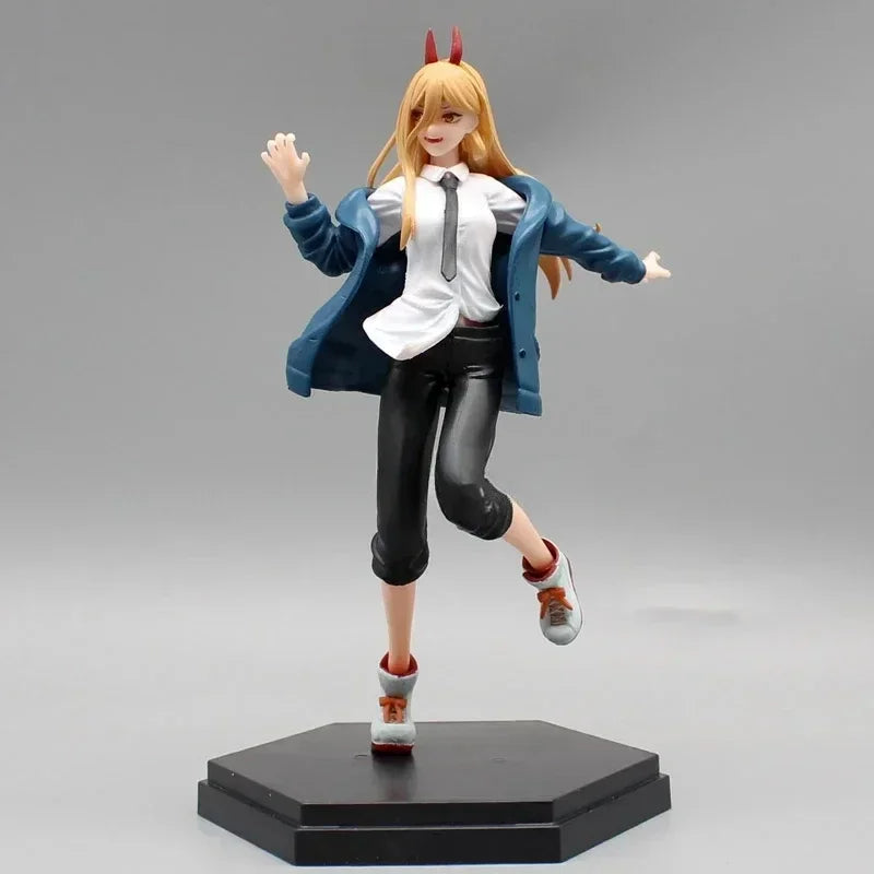 Anime Power Toys Chainsaw Man Action Figure Demon of Blood Power Figure Peripheral Model PVC Collection Toys Birthday Gifts